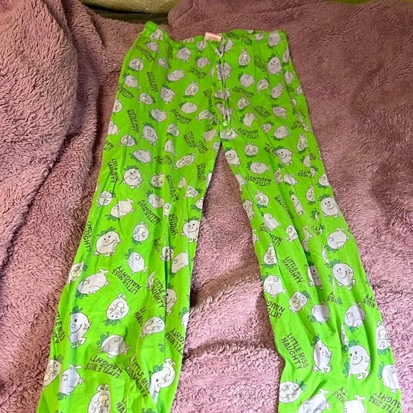 Vintage Little Miss Naughty Girls Pajama Pants